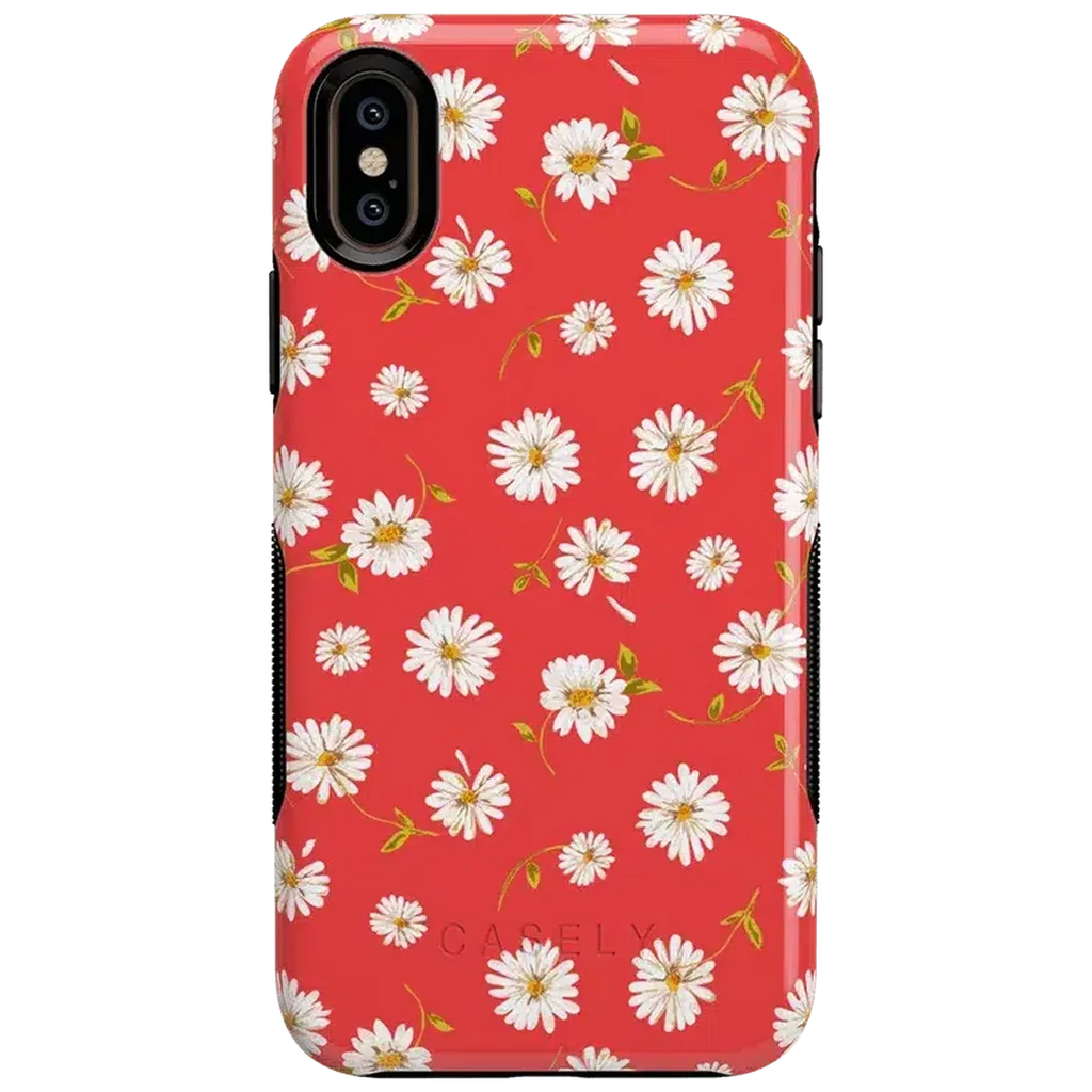 Daisy Daydream | Red Coral Floral Case