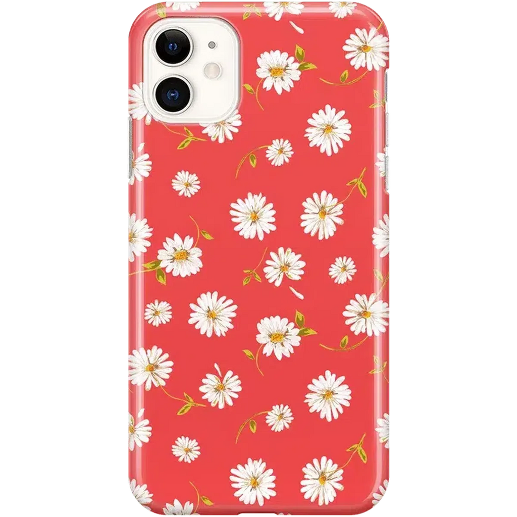 Daisy Daydream | Red Coral Floral Case