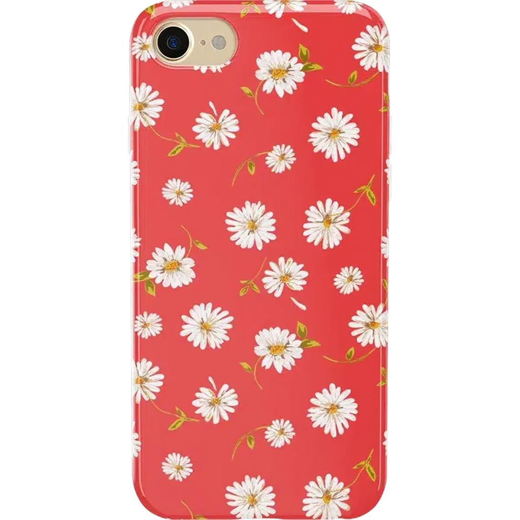 Daisy Daydream | Red Coral Floral Case