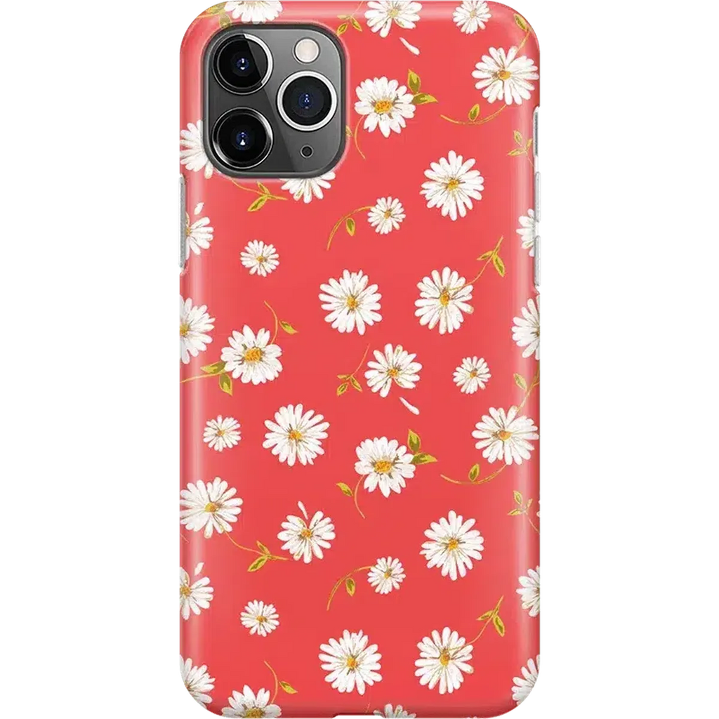 Daisy Daydream | Red Coral Floral Case