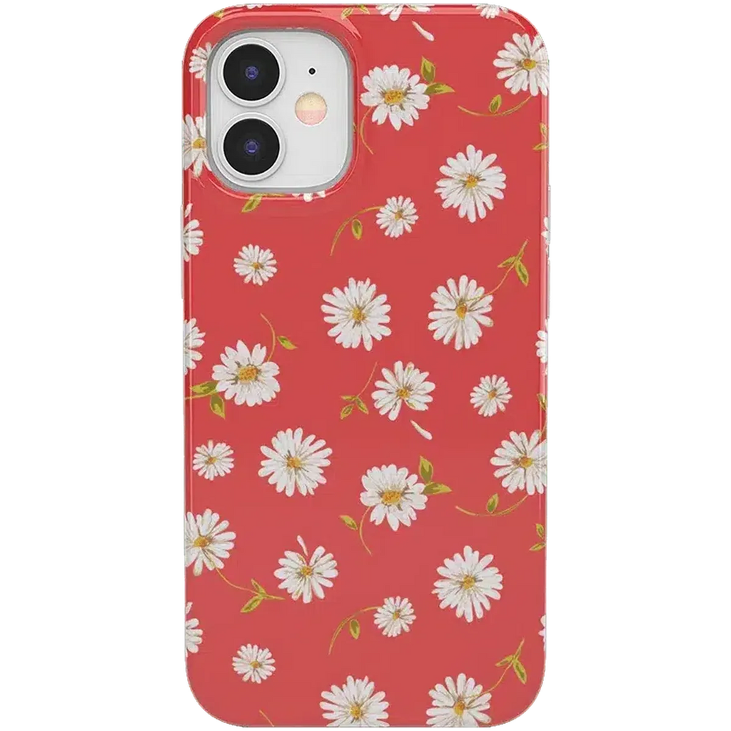 Daisy Daydream | Red Coral Floral Case