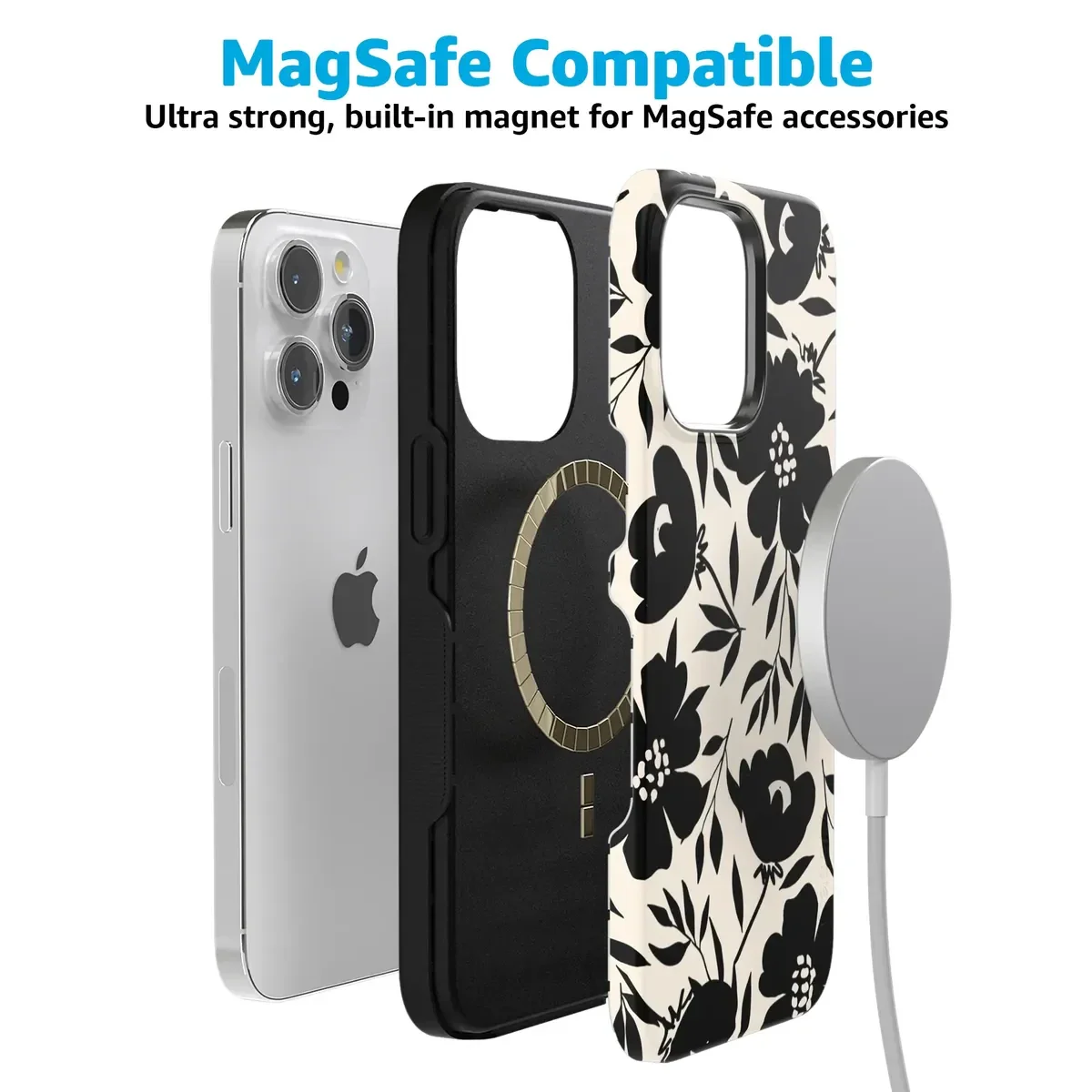 Dark Fantasy | Contrast Floral Case