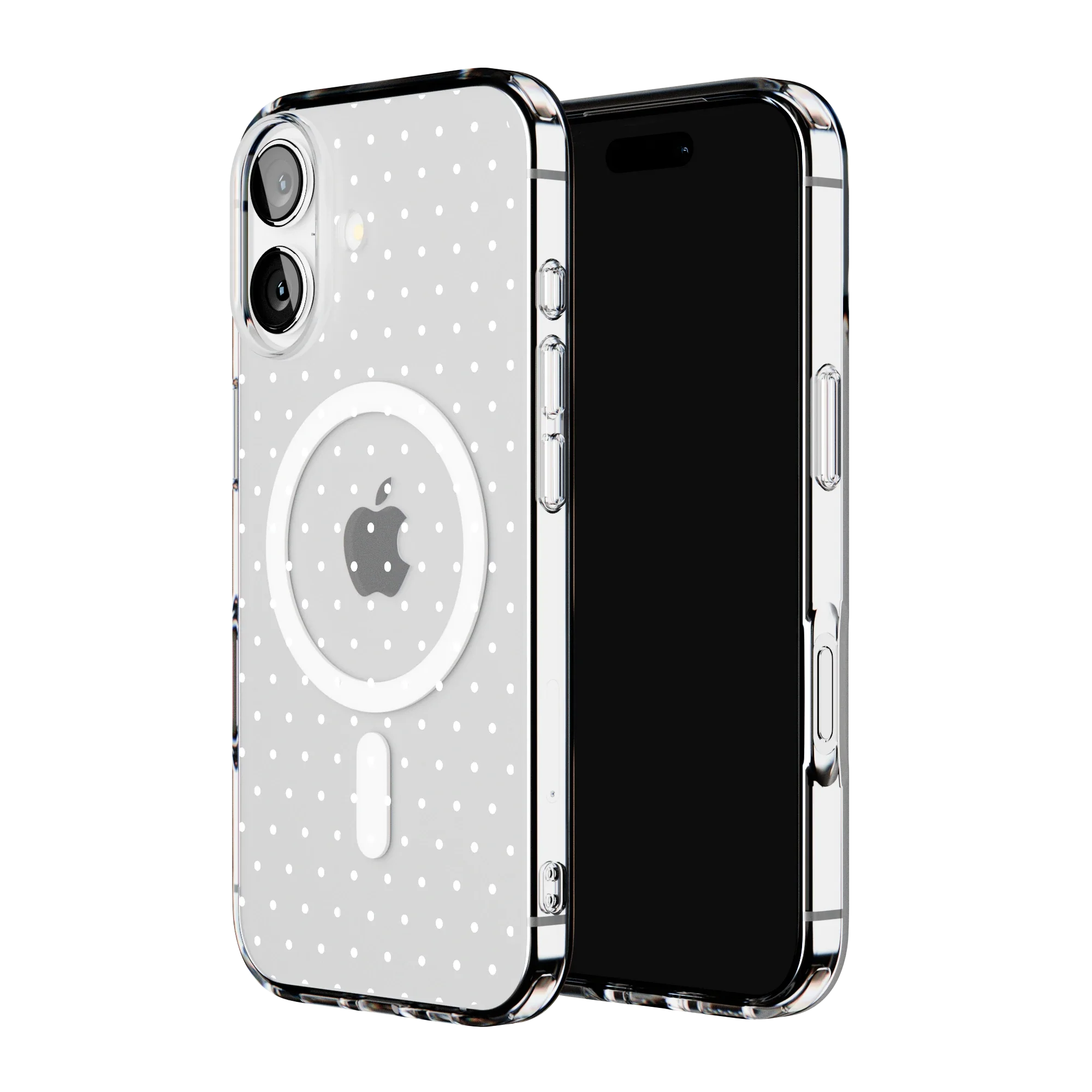On the Dot | White Polka Dot Case