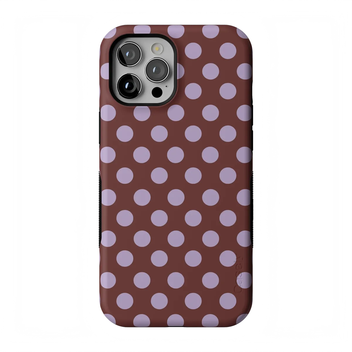 Spotted in SoHo | Burgundy Polka Dot Case