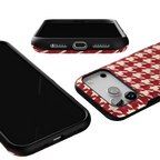 Scarlet Stitch | Red Houndstooth Case
