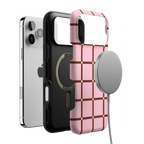 Uptown Gridlock | Pink Checkerboard Case