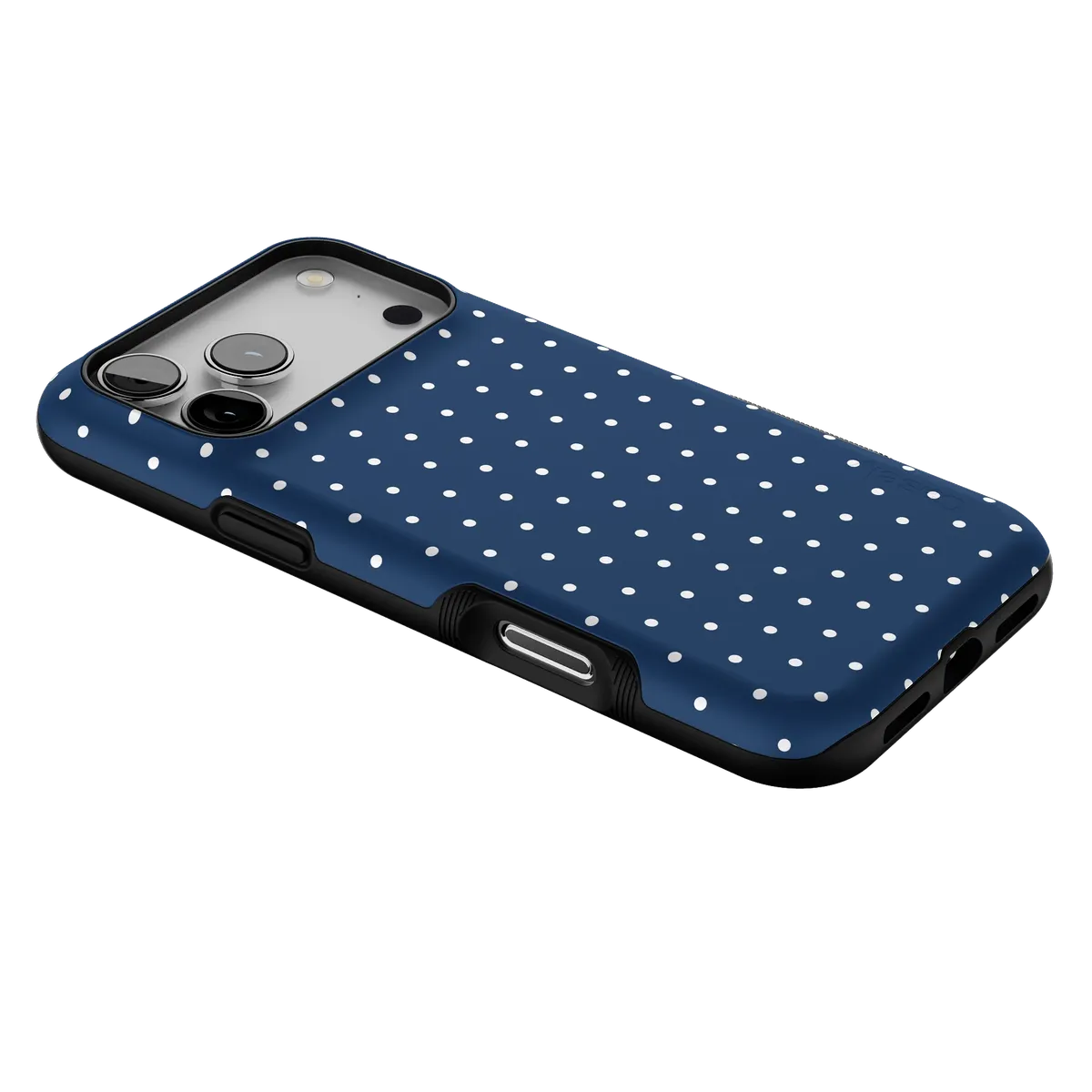 On the Dot | Navy Polka Dot Case