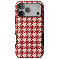 Scarlet Stitch | Red Houndstooth Case