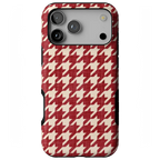 Scarlet Stitch | Red Houndstooth Case
