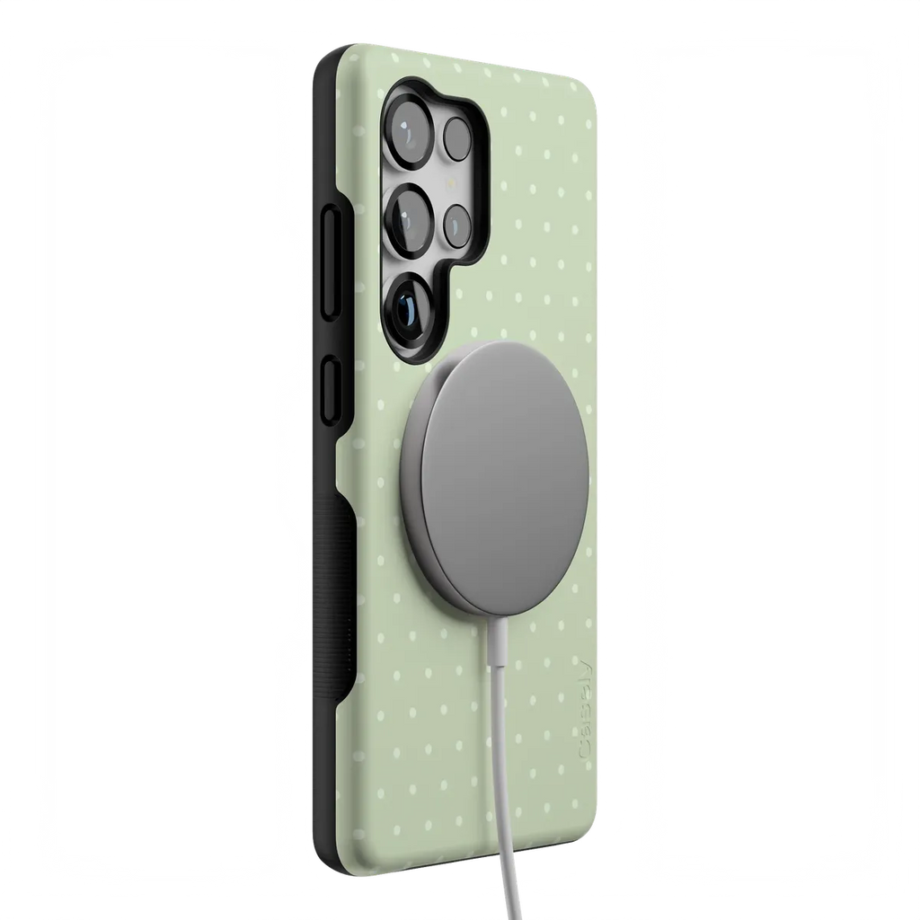 On the Dot | Green Polka Dot Case