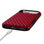 On the Dot | Maroon Polka Dot Case