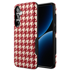 Scarlet Stitch | Red Houndstooth Case