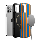 Go New York | Blue & Orange Stripes Case