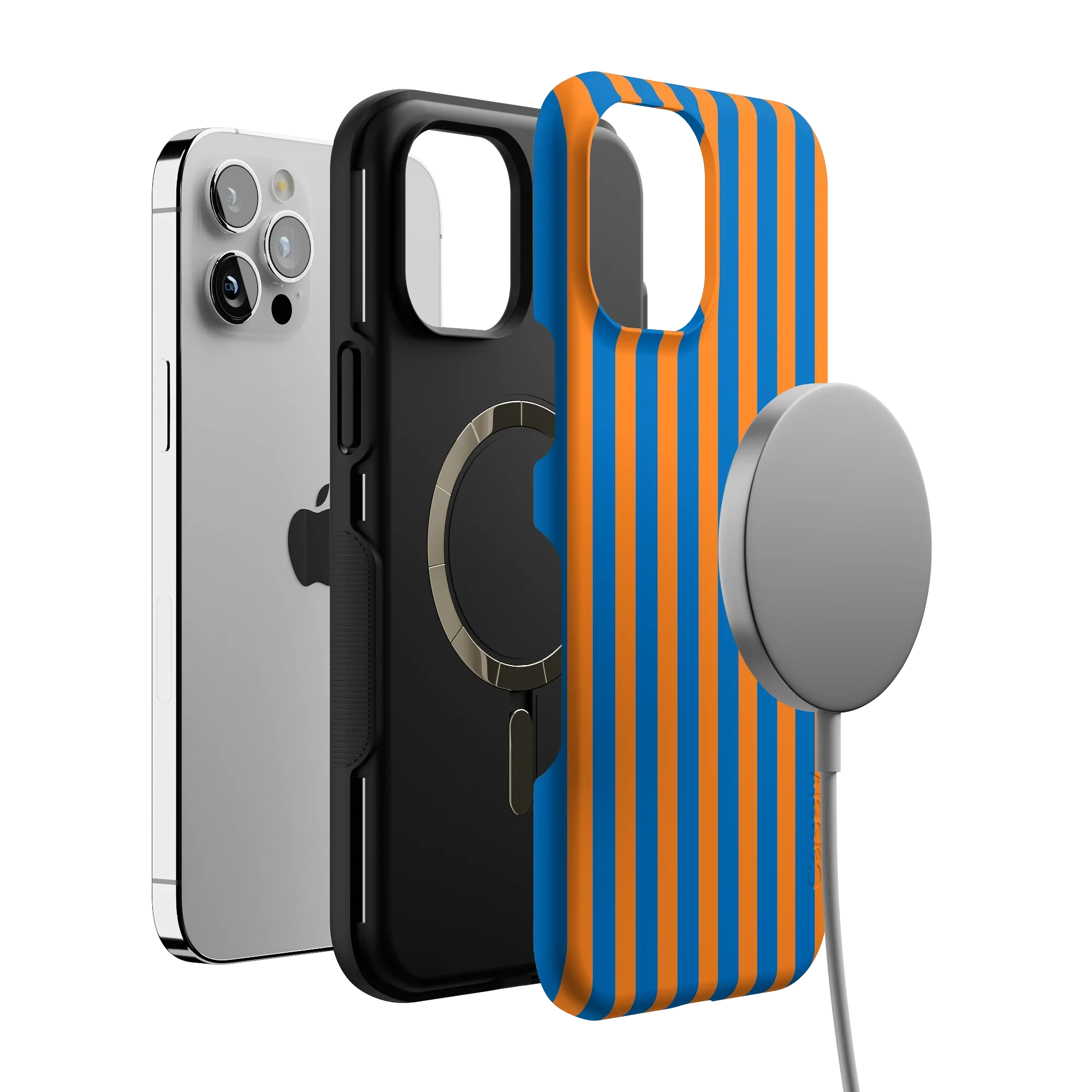 Go New York | Blue & Orange Stripes Case