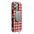 Scarlet Stitch | Red Houndstooth Case