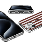 Sunday in Brooklyn | Burgundy Stripes Case