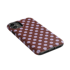Spotted in SoHo | Burgundy Polka Dot Case