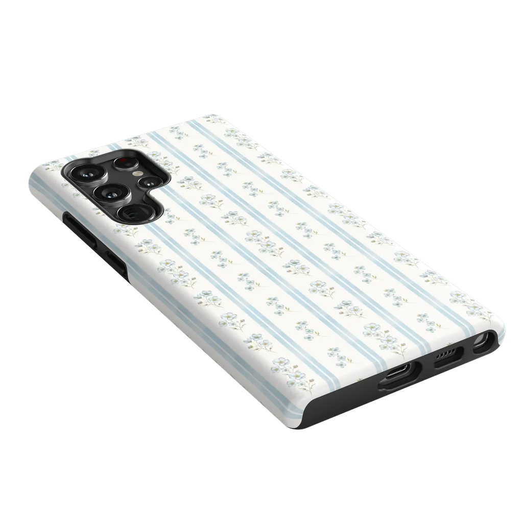 Cottage Stripe | Blue Floral Case