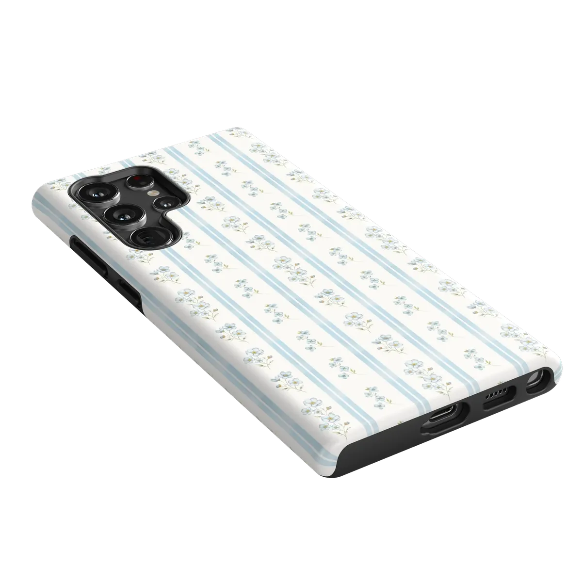 Cottage Stripe | Blue Floral Case