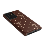 Teddy Bows | Brown Polka Dot Case