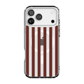 Sunday in Brooklyn | Burgundy Stripes Case
