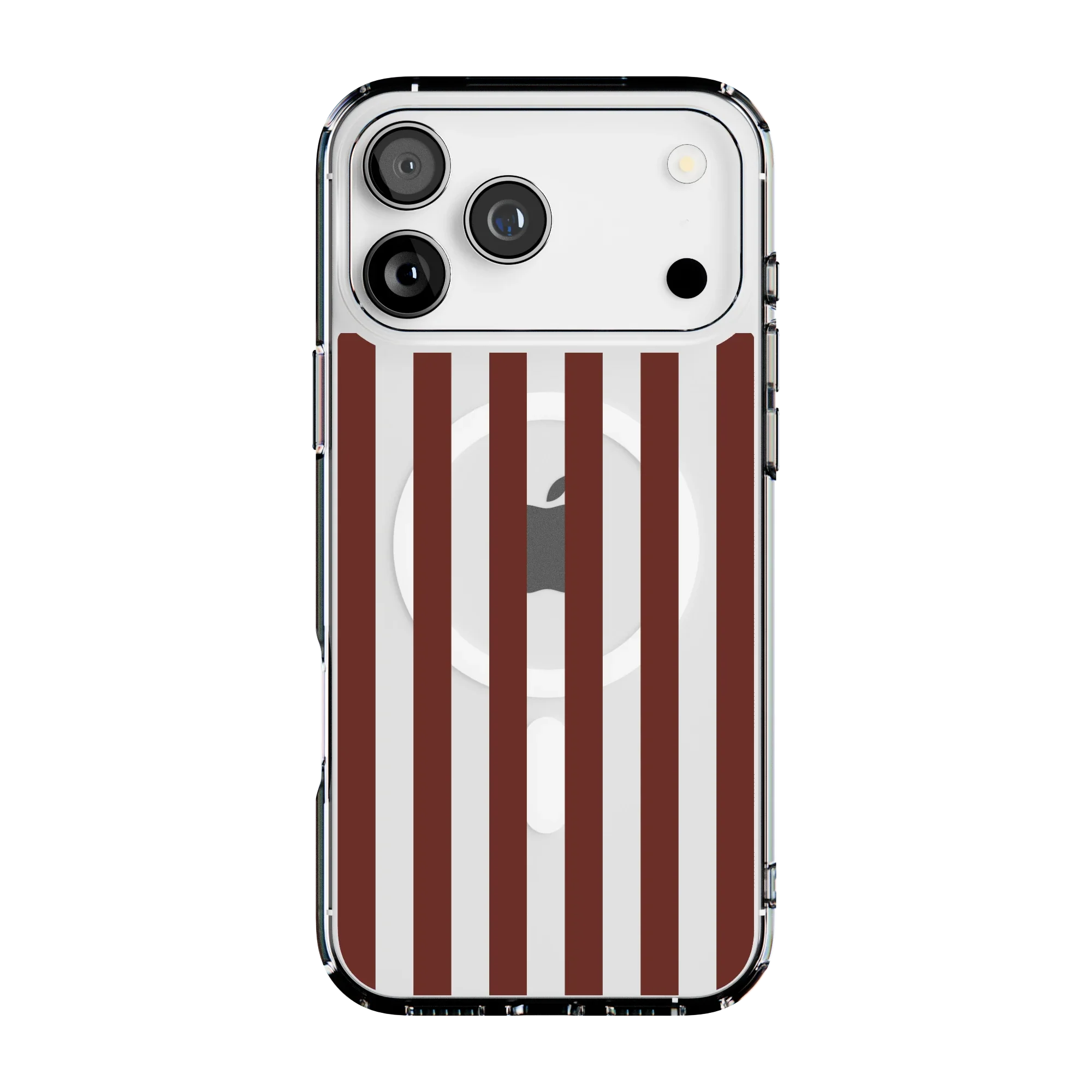 Sunday in Brooklyn | Burgundy Stripes Case