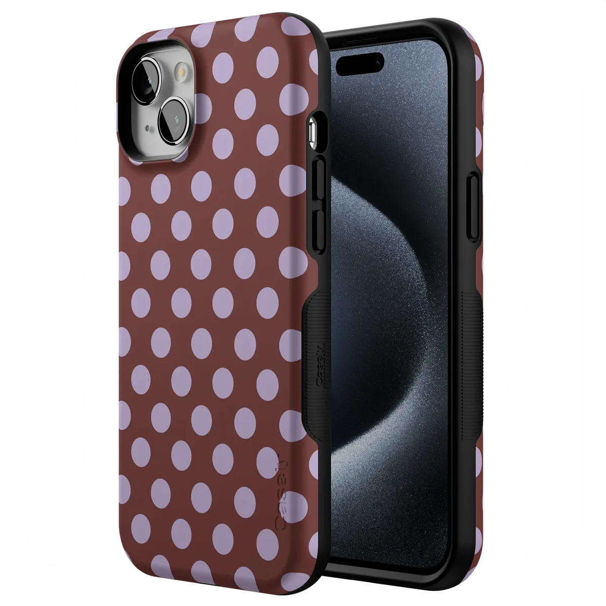 Spotted in SoHo | Burgundy Polka Dot Case
