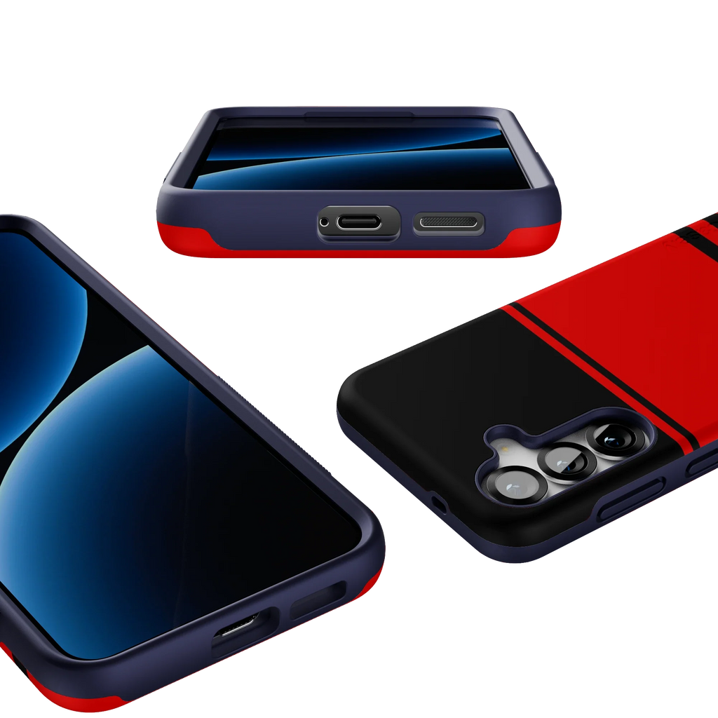 Storm Warning | Black & Red Stripes Case