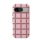 Uptown Gridlock | Pink Checkerboard Case