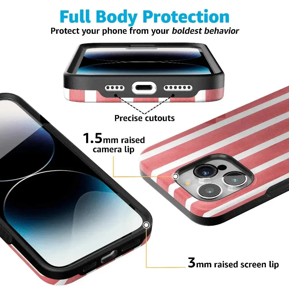 East Coast Summer | Red Stripes Case