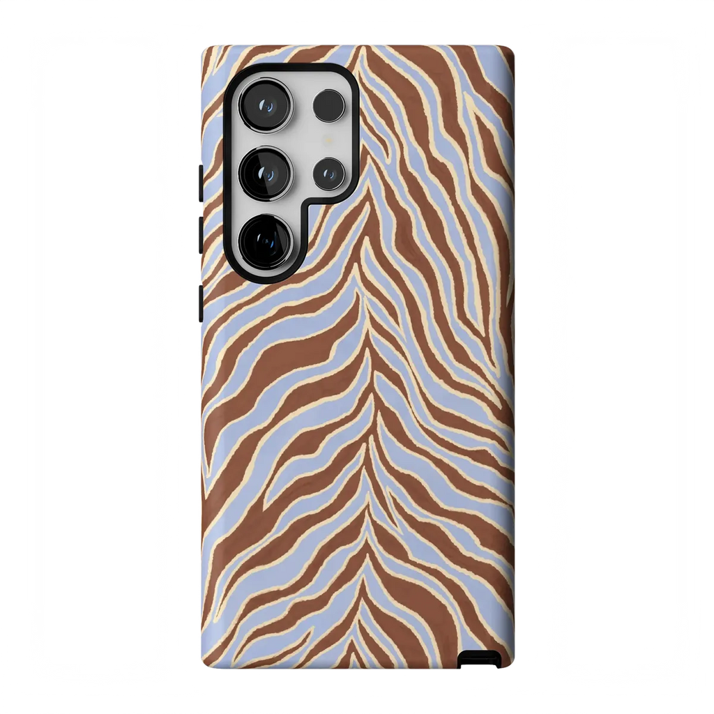 Untamed | Brown & Blue Zebra Case