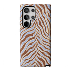 Untamed | Brown & Blue Zebra Case
