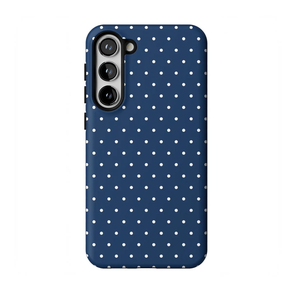 On the Dot | Navy Polka Dot Case
