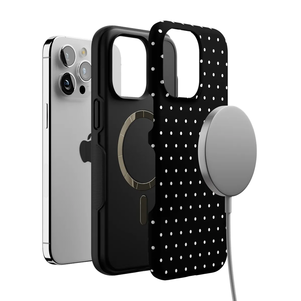 On the Dot | White Polka Dot Case