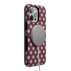 Spotted in SoHo | Burgundy Polka Dot Case