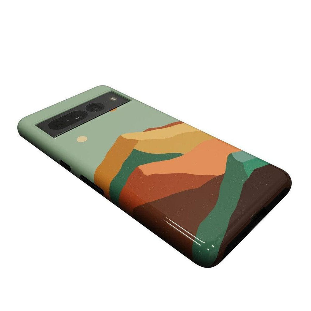 Endless Peaks | Colorblock Mountain Google Pixel Case