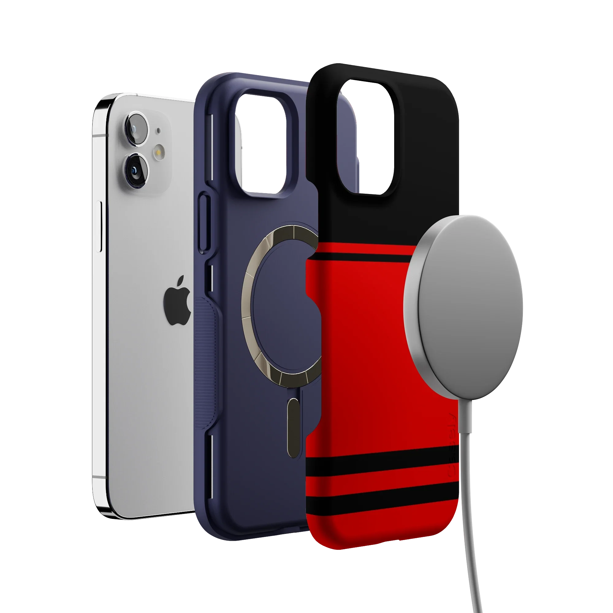 Storm Warning | Black & Red Stripes Case