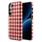Scarlet Stitch | Red Houndstooth Case