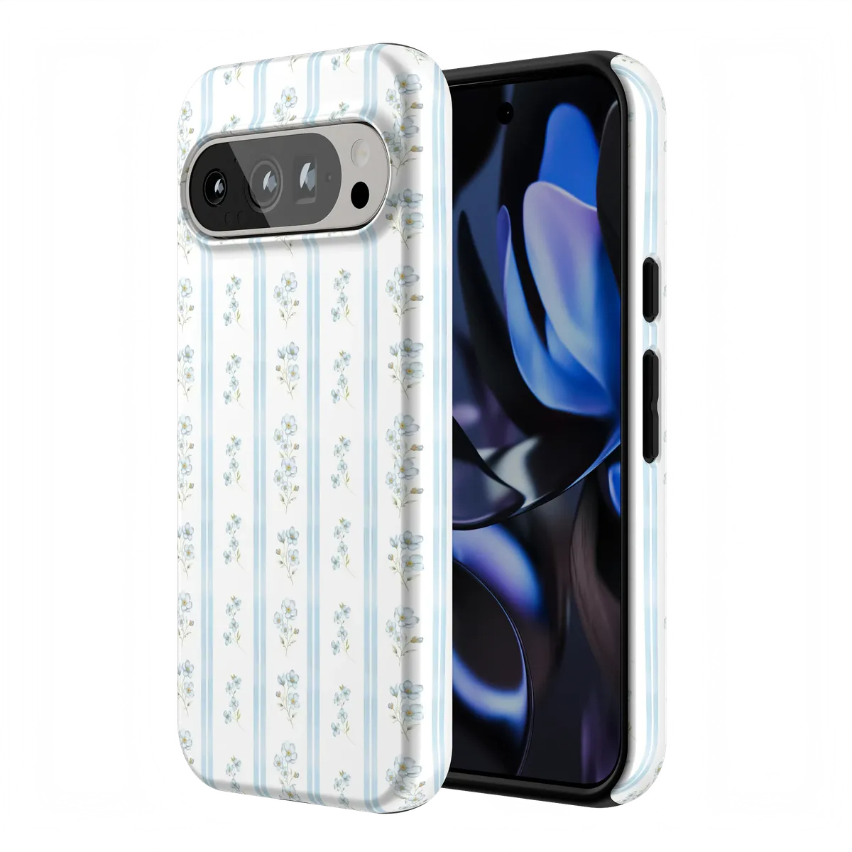 Cottage Stripe | Blue Floral Case