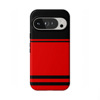 Storm Warning | Black & Red Stripes Case