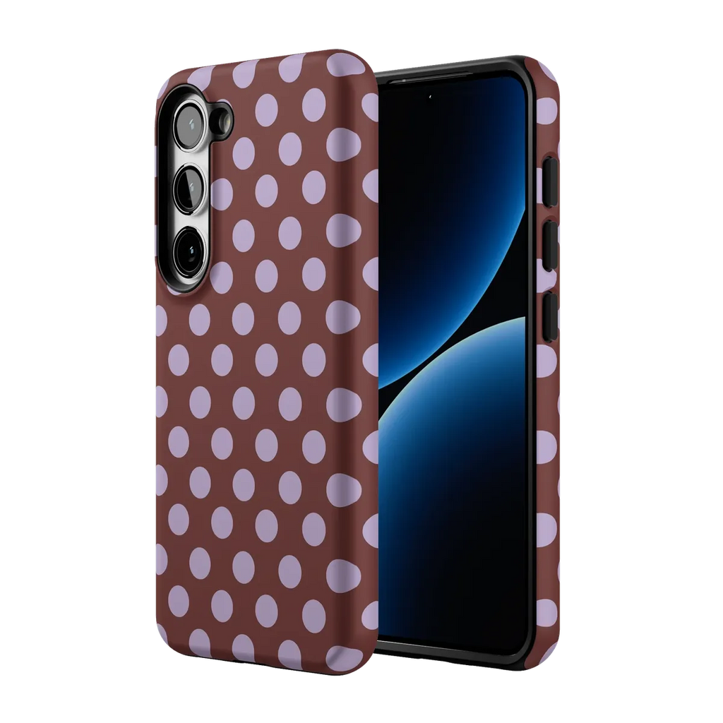 Spotted in SoHo | Burgundy Polka Dot Case