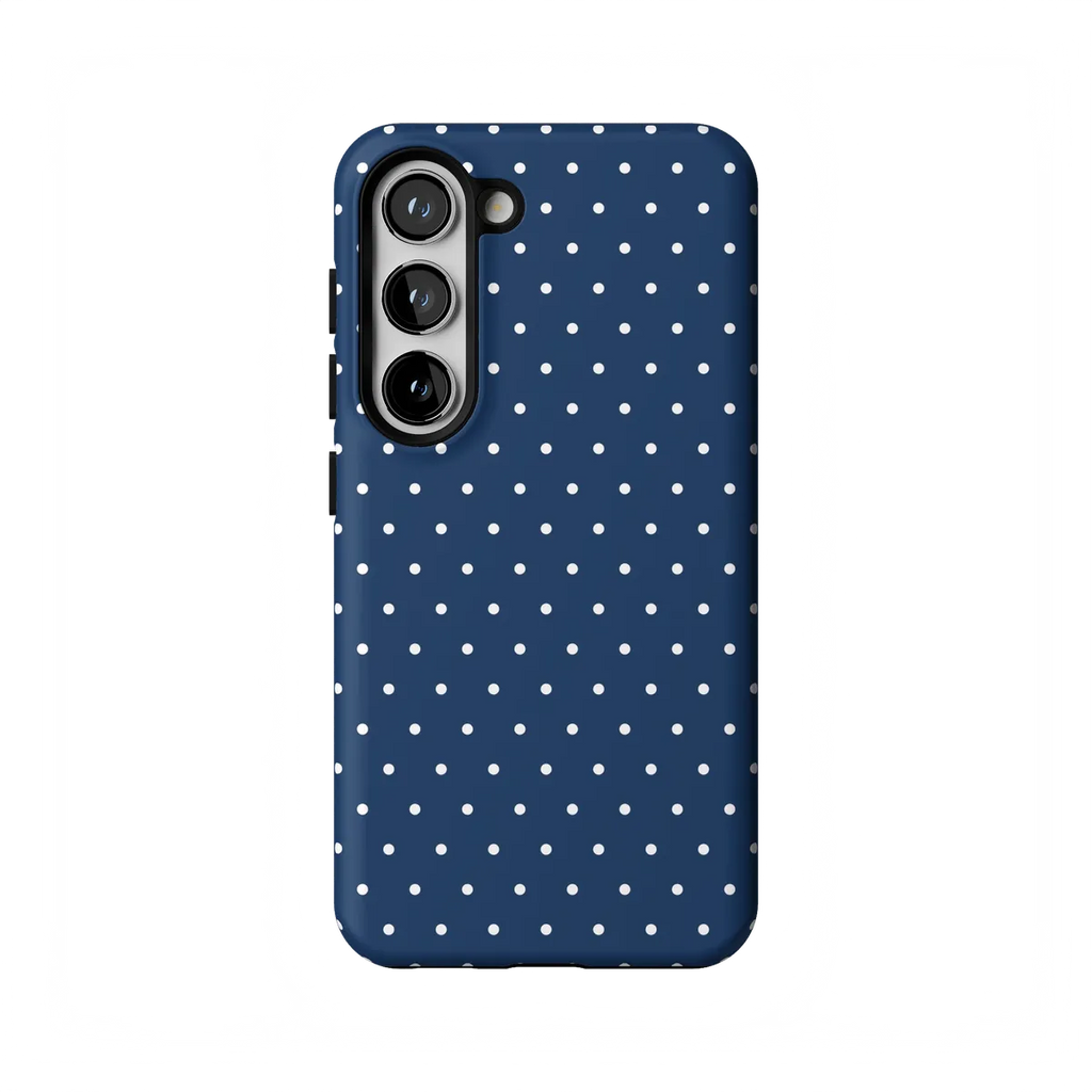 On the Dot | Navy Polka Dot Case