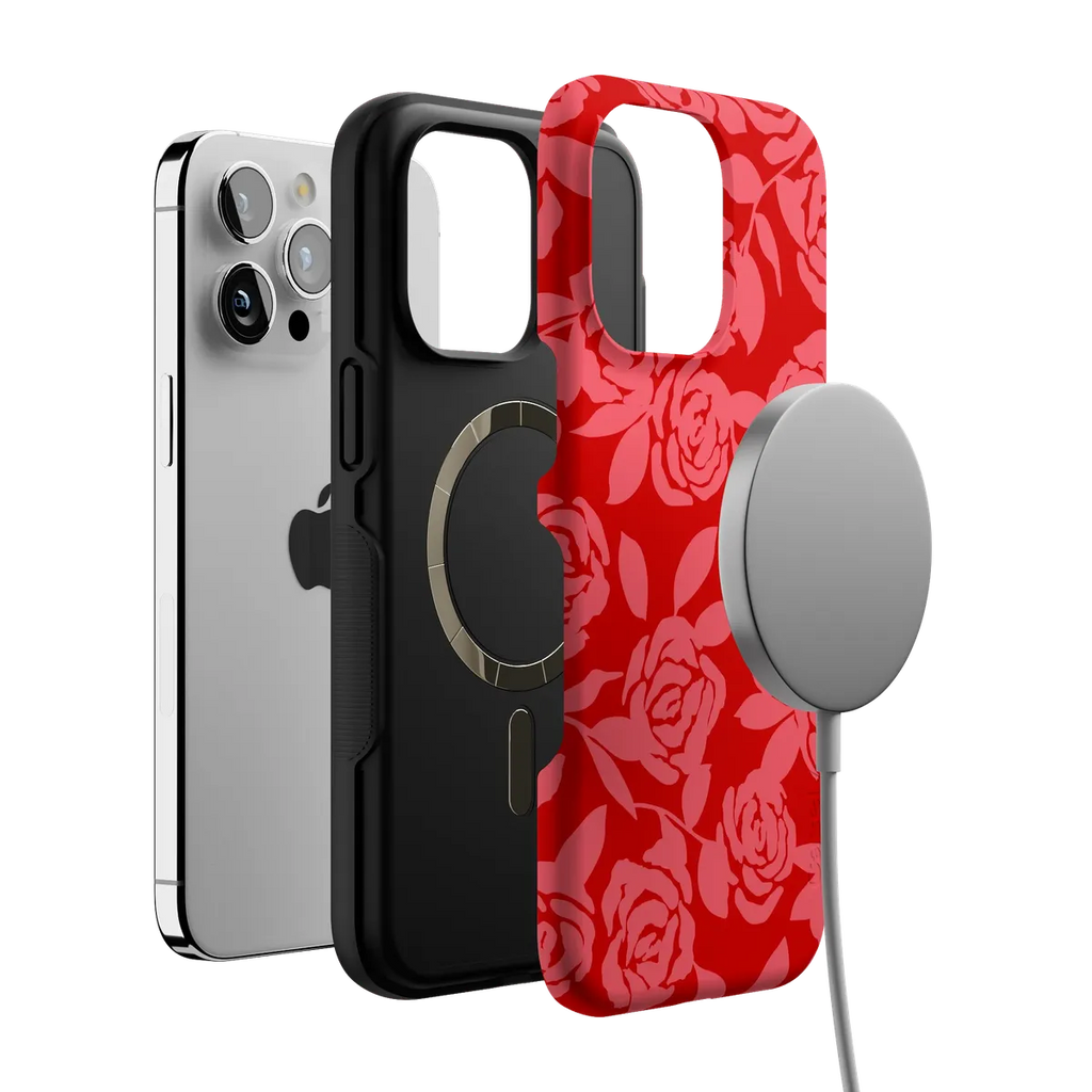 Final Rose | Red & Pink Floral Case