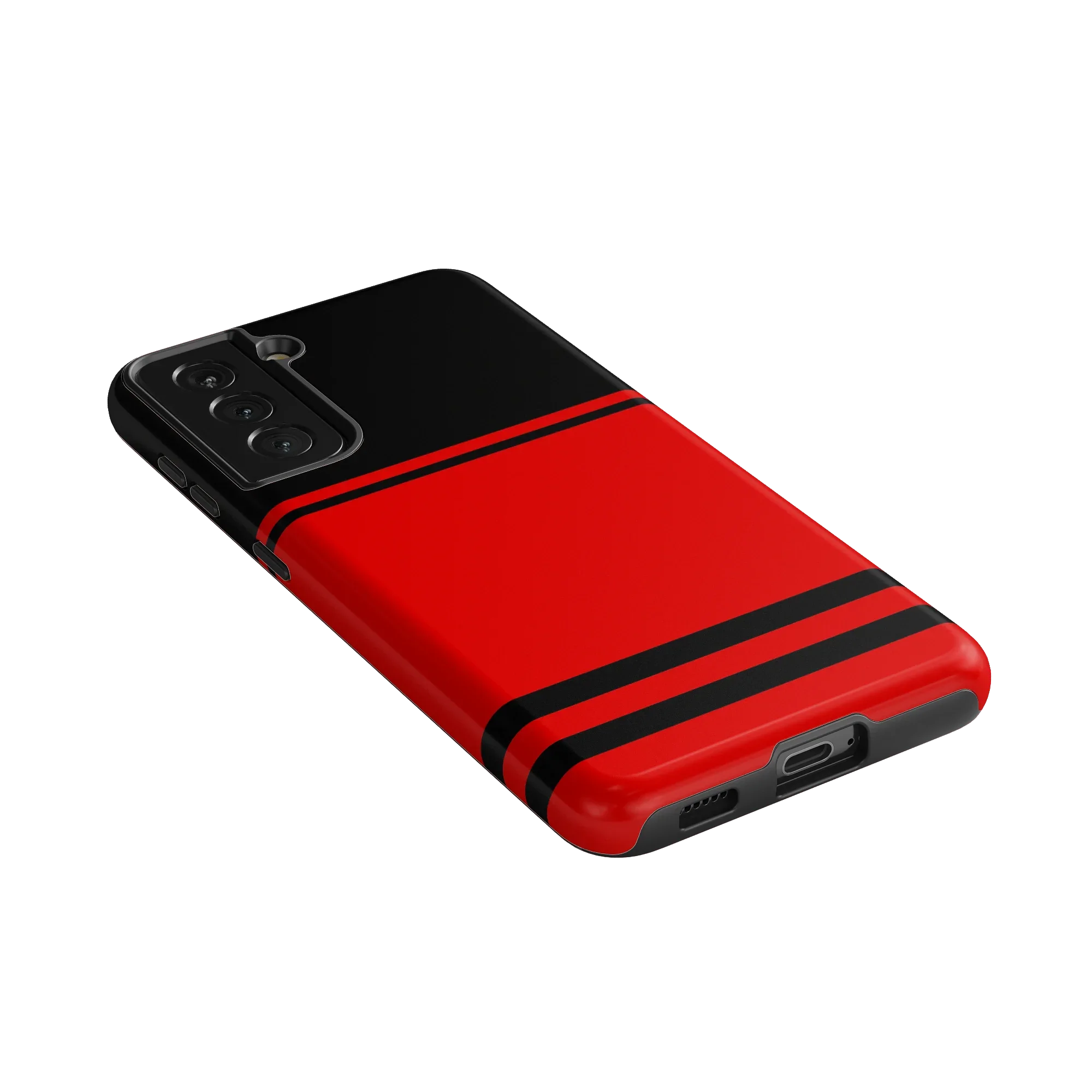 Storm Warning | Black & Red Stripes Case