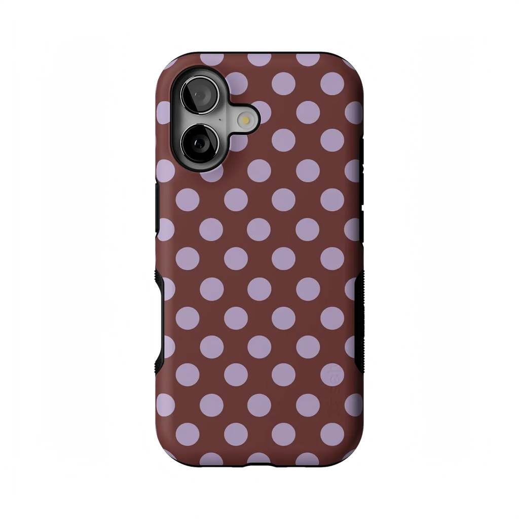 Spotted in SoHo | Burgundy Polka Dot Case