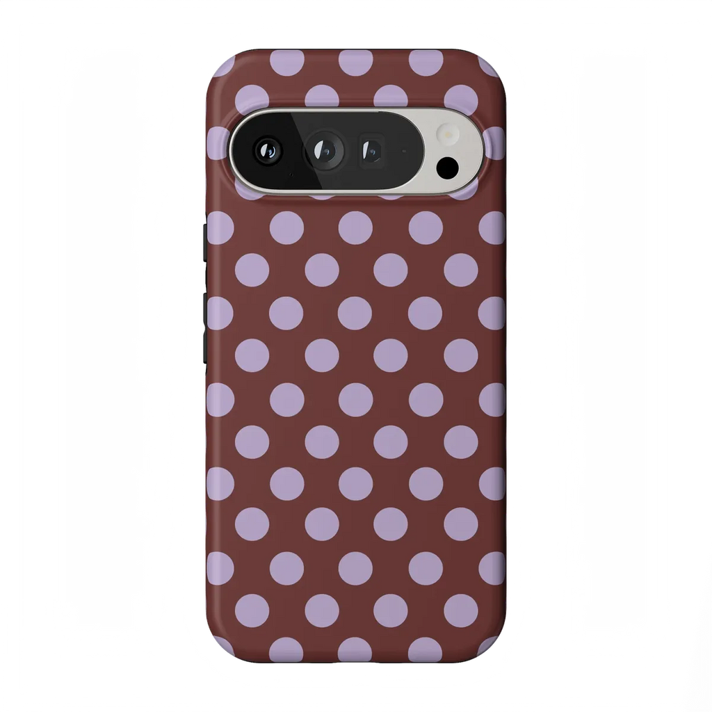 Spotted in SoHo | Burgundy Polka Dot Case