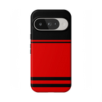 Storm Warning | Black & Red Stripes Case