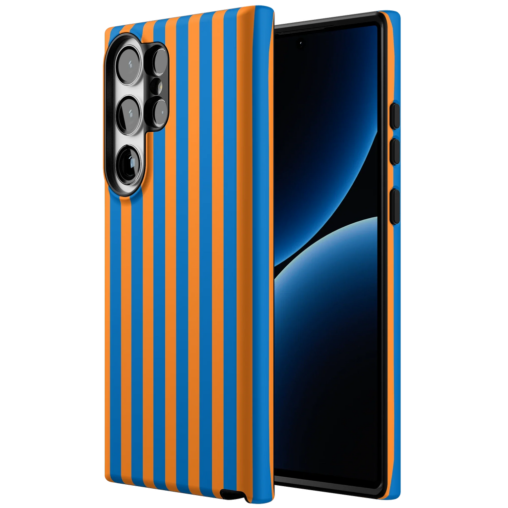 Go New York | Blue & Orange Stripes Case