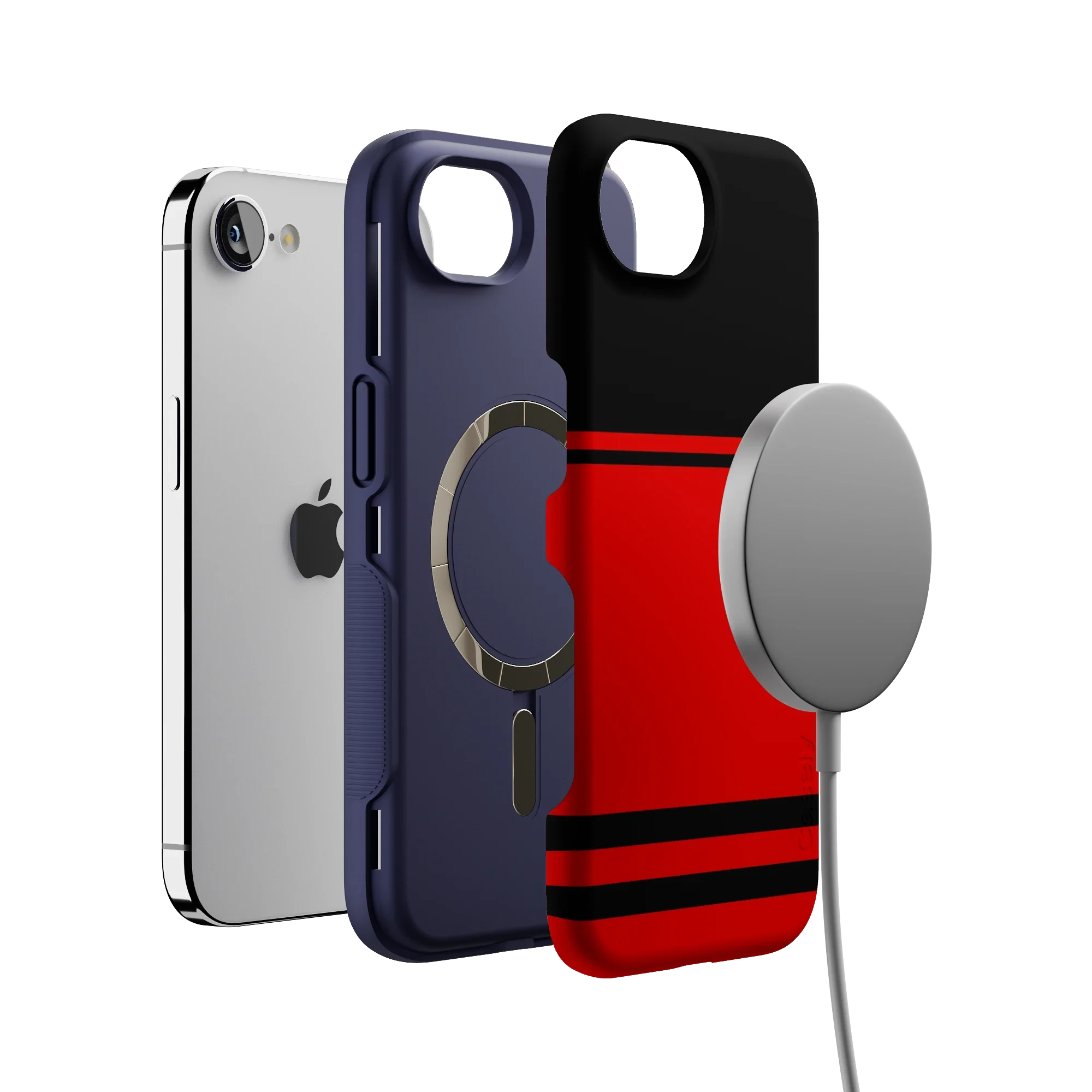 Storm Warning | Black & Red Stripes Case