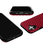 On the Dot | Maroon Polka Dot Case